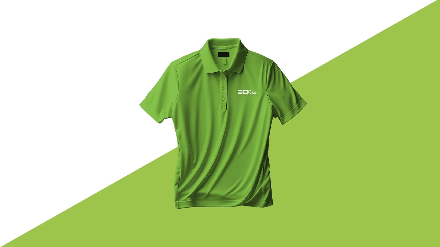Aplicação da identidade Ecoleve Brasil em uniforme